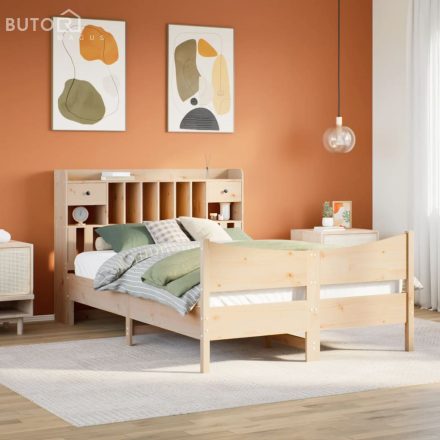 vidaXL tömör fenyőfa ágy matrac nélkül 150x200 cm