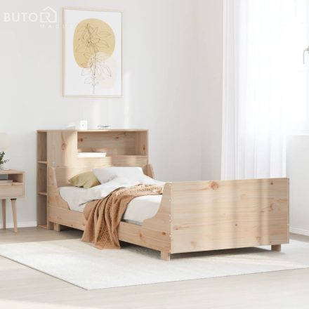 vidaXL tömör fenyőfa ágy matrac nélkül 100 x 200 cm