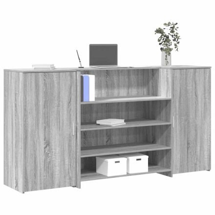 vidaXL recepciós pult szürke sonoma 200x50x103,5 cm szerelt fa