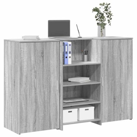 vidaXL recepciós pult szürke sonoma 155x50x103,5 cm szerelt fa