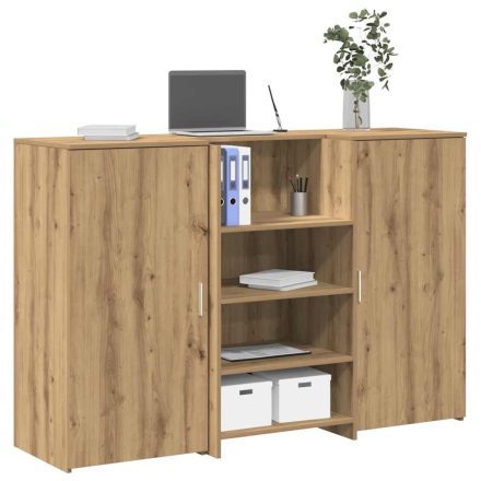 vidaXL recepciós pult kézműves tölgy 155x50x103,5 cm szerelt fa