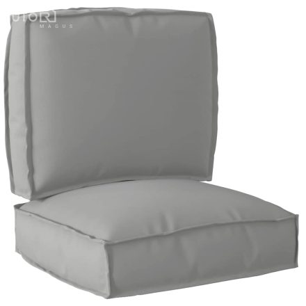 vidaXL Raklap párna készlet 2 pcs Szürke 50 x 50 x 12 cm Oxford szövet