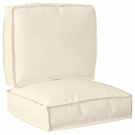 vidaXL Raklap párna készlet 2 pcs Krém 50 x 50 x 12 cm Oxford szövet
