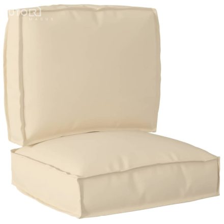 vidaXL Raklap párna készlet 2 pcs Bézs 50 x 50 x 12 cm Oxford szövet