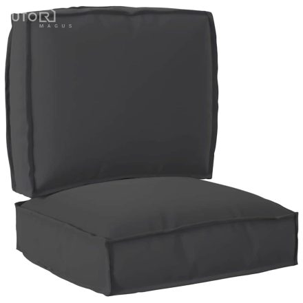 vidaXL Raklap párna készlet 2 pcs Fekete 50 x 50 x 12 cm Oxford szövet