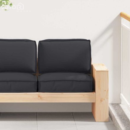 vidaXL Raklap párna készlet 2 pcs Fekete 60 x 60 x 12 cm Oxford szövet