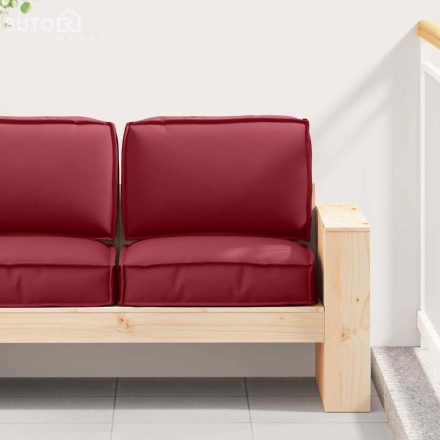 vidaXL Raklap párna készlet 2 pcs bordó 60 x 60 x 12 cm Oxford szövet