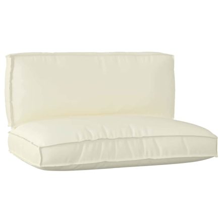 vidaXL Raklap párna készlet 2 pcs Krém 120 x 80 x 12 cm Oxford szövet