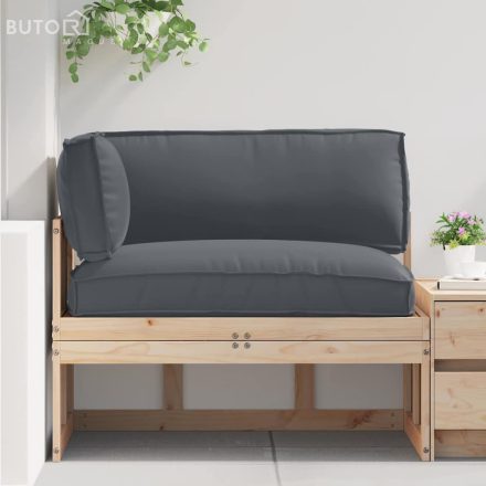 vidaXL Raklap párna készlet 3 pcs Antracit 120 x 80 x 12 cm