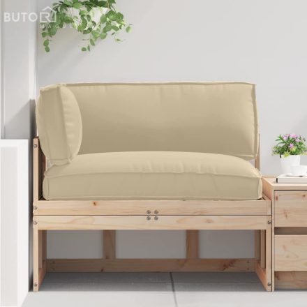 vidaXL Raklap párna készlet 3 pcs Bézs 120 x 80 x 12 cm Oxford szövet