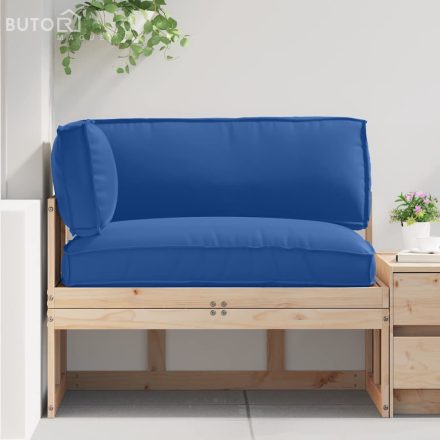 vidaXL Raklap párna készlet 3 pcs Királykék 120 x 80 x 12 cm