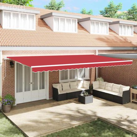vidaXL Napellenző Piros Piros 600 × 350 cm Piros