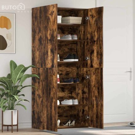 vidaXL Cipőszekrény polcokkal Sokszínű 80 x 35.5 x 180 cm Faanyag