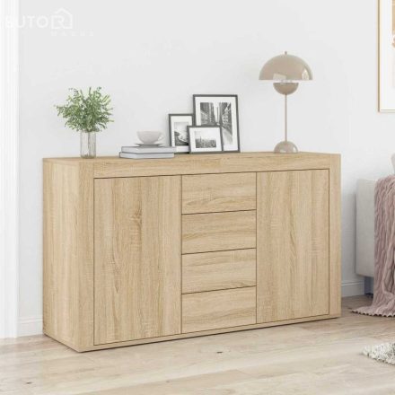 vidaXL Tálaló Sonoma tölgy Szerelt fa 120 x 36 x 69 cm Tárolás