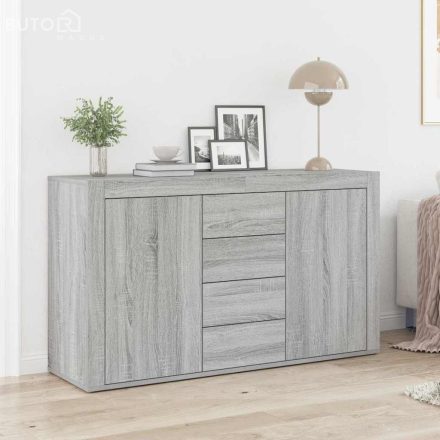 vidaXL oldalszekrény Szürke Sonoma Szerelt fa 120 x 36 x 69 cm
