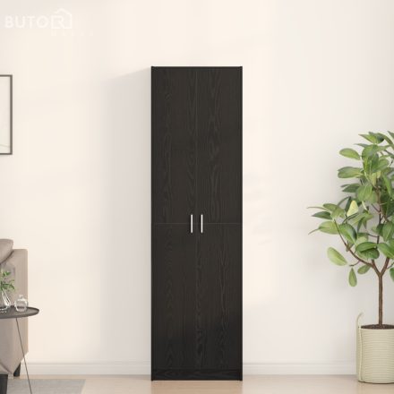 vidaXL Szekrény Fekete Tölgy 55x25x189 cm Mérnöki Fa