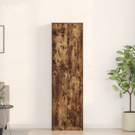 vidaXL Szekrény Füstölt Tölgy 55x25x189 cm Szerelt Fa