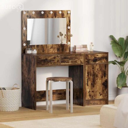 vidaXL Öltözködőasztal fiókkal 2 pcs Barna 40 x 41 x 75 cm Faanyag