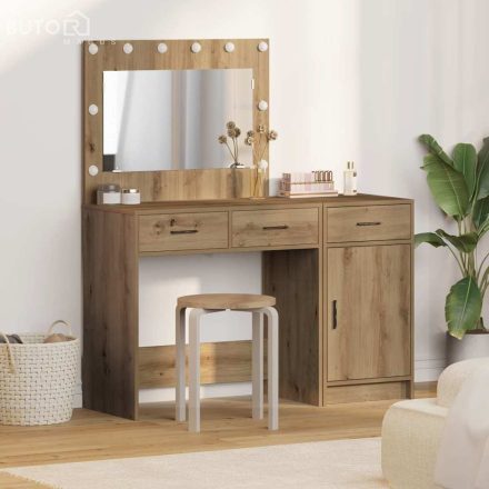 vidaXL Öltözködőasztal fiókkal 2 pcs Barna 40 x 41 x 75 cm Faanyag