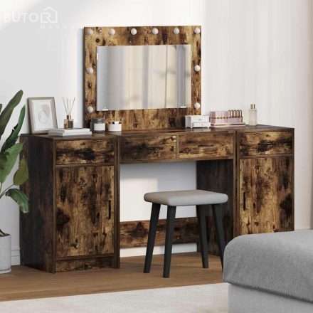 vidaXL Öltözködőasztal fiókkal 3 pcs Barna 40 x 41 x 75 cm Faanyag