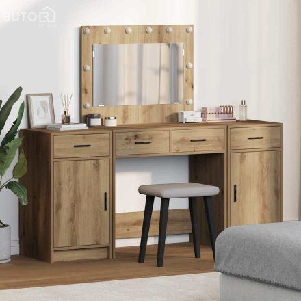 vidaXL Öltözködőasztal fiókkal 3 pcs Barna 40 x 41 x 75 cm Faanyag