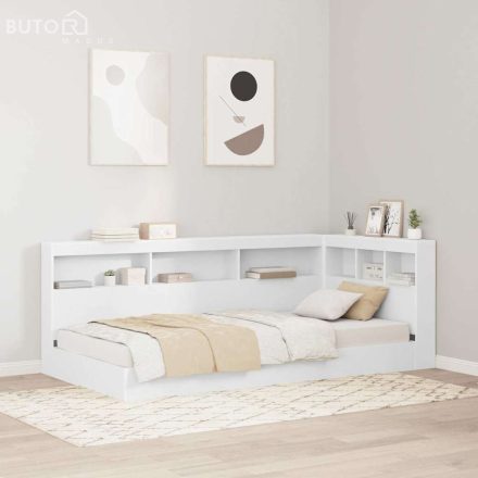 vidaXL Könyvespolc Ágy Fehér 75 x 190 cm Mérnöki Fa
