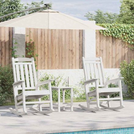 vidaXL Kerti hintaszék 2 pcs Fehér 70 x 92 x 108cm Műanyag