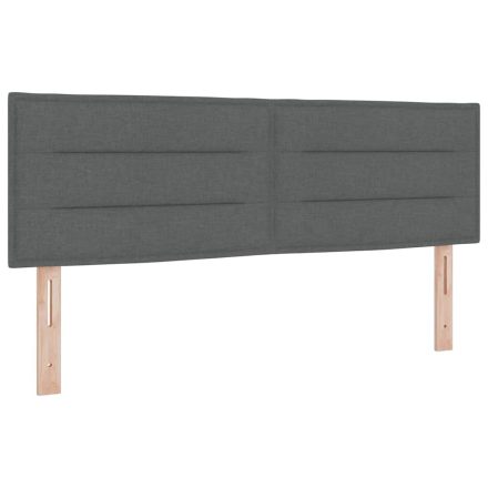 vidaXL Boxspring Ágy Matraccal Szürke, 160 x 200 cm Szövet