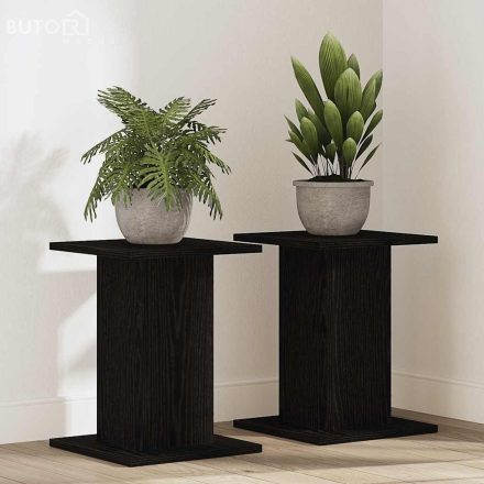 vidaXL Növényállvány 2 pcs Musta tammi 30 x 30 x 40 cm Faanyag