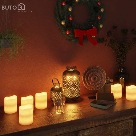 vidaXL 24 db meleg fehér LED-es gyertya