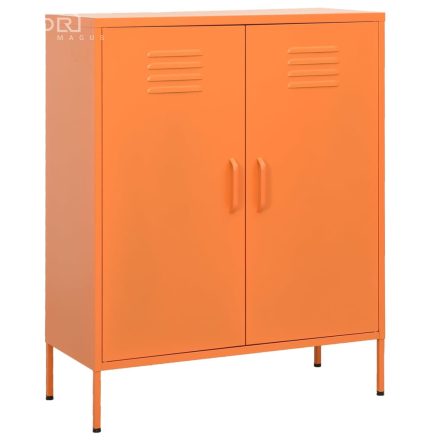 vidaXL narancssárga acél tárolószekrény 80 x 35 x 101,5 cm