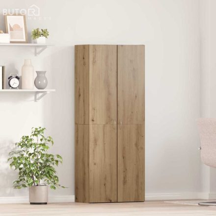 vidaXL Kézműves Tölgy Magas Szekrény 60 x 32 x 153 cm Mérnöki Fa