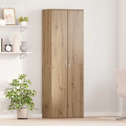 vidaXL Highboard kézműves tölgy 60 x 35 x 180 cm Faanyag
