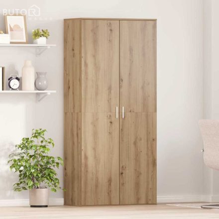 vidaXL Magasító polcokkal kézműves tölgy 80 x 39 x 178 cm Faanyag
