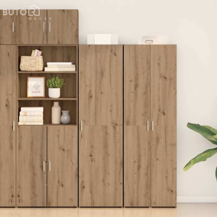 vidaXL Magas Tölgy 50x42.5x185 cm Műgyanta Fa