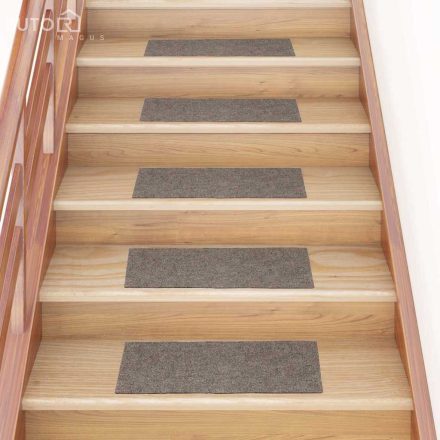 vidaXL öntapadós lépcsőszőnyegek 30 db 60 x 25 cm bézs téglalap alakú
