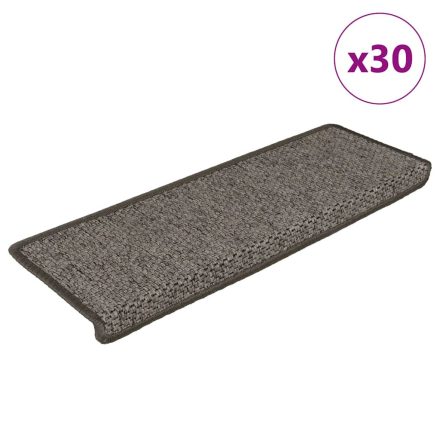 vidaXL 30 db lépcsőszőnyegek öntapadós szizál kinézetű 65x21x4 cm