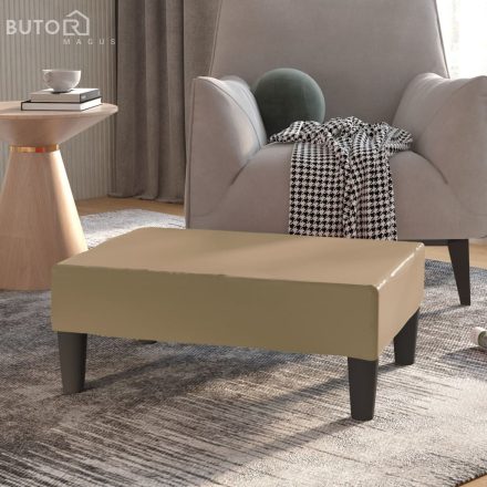 vidaXL kávészínű műbőr lábzsámoly 78 x 56 x 32 cm 