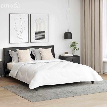 vidaXL Paplan párnával 3 pcs Fehér 240 x 260 cm Mikroszálas