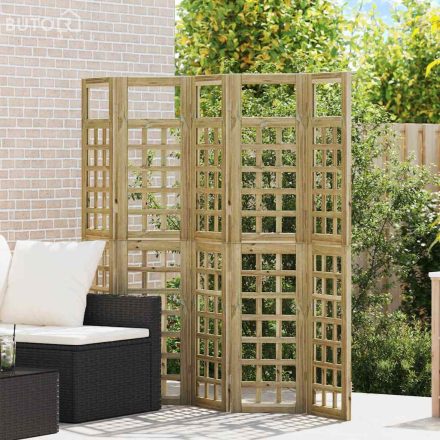 vidaXL Kültéri adatvédelmi képernyő Kézi 5 pcs Barna 200 x 180 cm