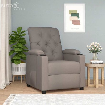 vidaXL tópszínű szövet dönthető fotel