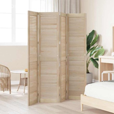 vidaXL Szekrényajtók 4 pcs Barna 170 x 39.5 x 2.1 cm Tömör fenyőfa
