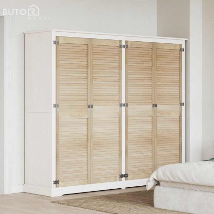vidaXL Szekrényajtók 4 pcs Barna 170 x 49.5 x 2.1 cm Tömör fenyőfa