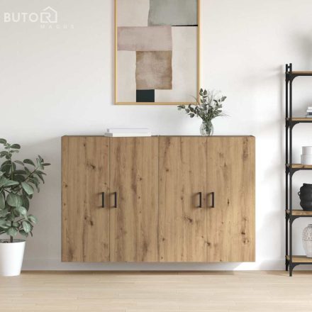 vidaXL Fali Szekrények 2 pcs kézműves tölgy 69.5 x 34 x 90 cm Faanyag