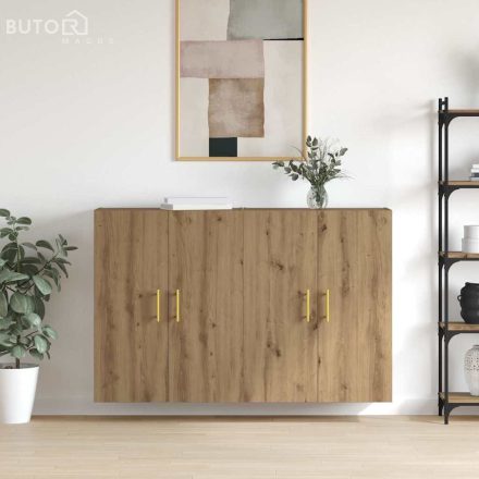 vidaXL Fali Szekrények 2 pcs kézműves tölgy 69.5 x 34 x 90 cm Faanyag