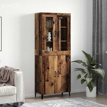 vidaXL Magasfiú 2 pcs Régi fa 69.5 x 34 x 180 cm Faanyag