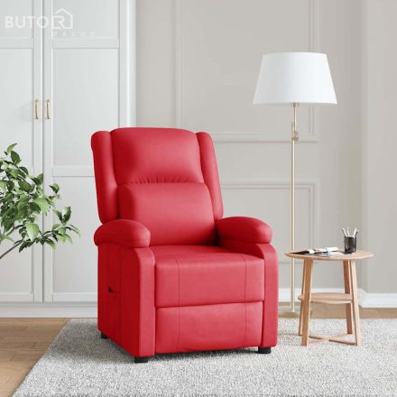 vidaXL piros műbőr dönthető fotel