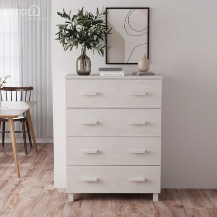 vidaXL HAMAR fehér tömör fenyőfa tálalószekrény 79 x 40 x 103,5 cm