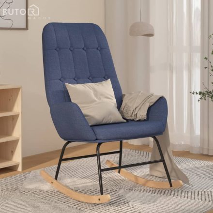 vidaXL kék szövet hintaszék