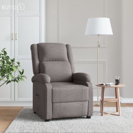 vidaXL tópszínű szövet dönthető fotel